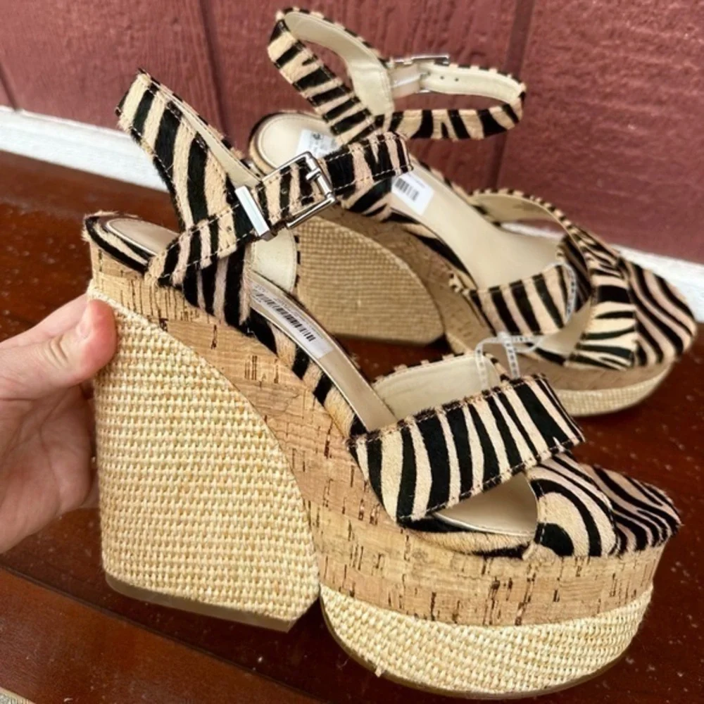 Jessica Simpson Jirie Zebra Print Platform